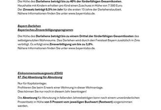 Info über Fördermöglichkeiten