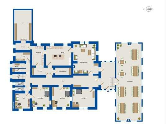 Grundriss Tiefparterre
