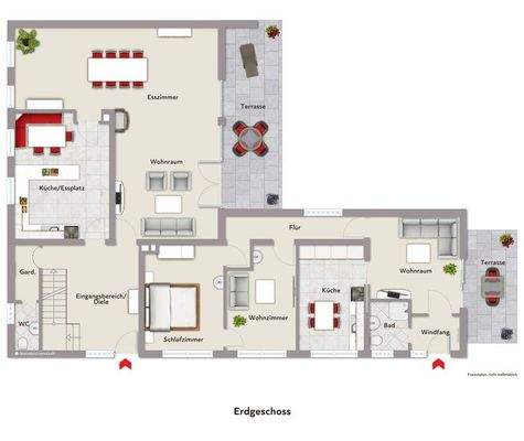 mit Beispielmöblierung