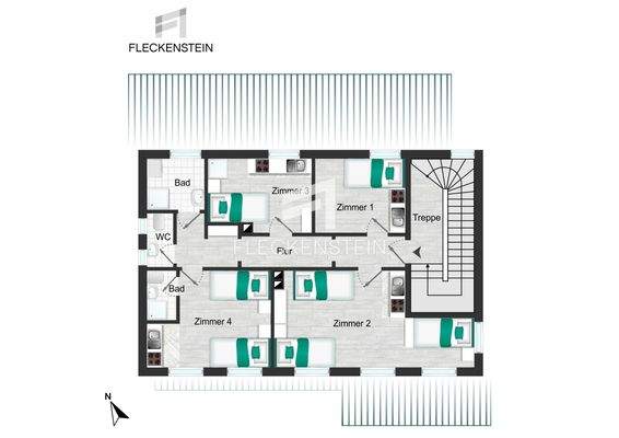 Grundriss Vorderhaus 1OG