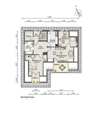 Grundriss Dachgeschoss