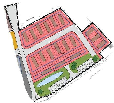 Grundstücke Anordnung