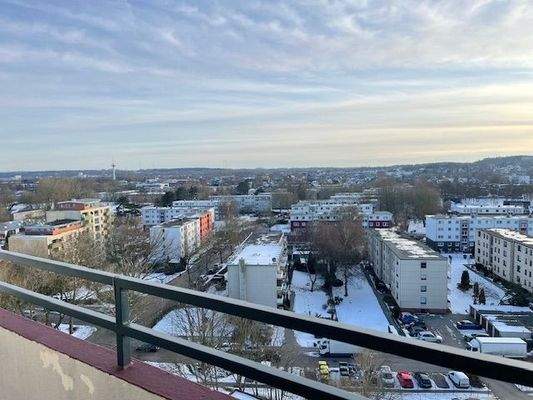 Blick vom Balkon Wohnzimmer