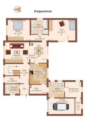 Grundriss Erdgeschoss
