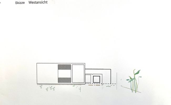 Skizze Westansicht