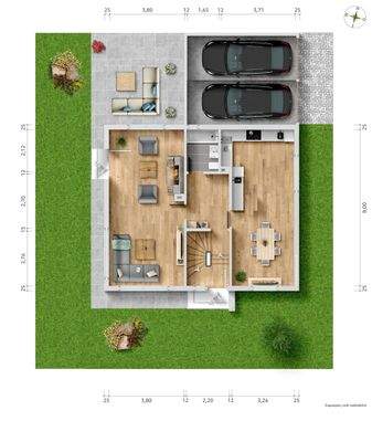 Grundriss / Skizze Erdgeschoss