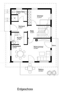 Grundrissplan Erdgeschoss