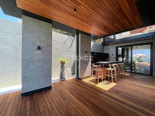 Villas in Project with Private Beach and Pier in Bodrum