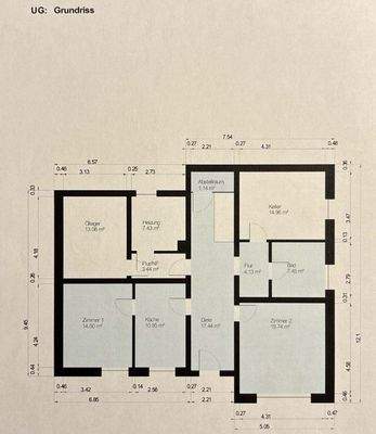 Grundriss Untergeschoss