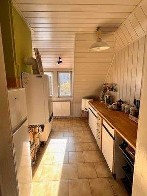 Küche im Dachgeschoss