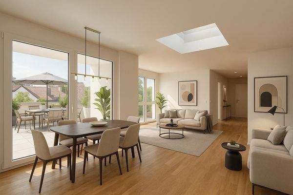 Visualisierung Wohn-Essbereich