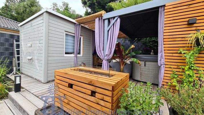 Gartenhaus-Whirlpool