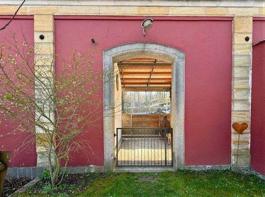 Zugang zu der Terrasse