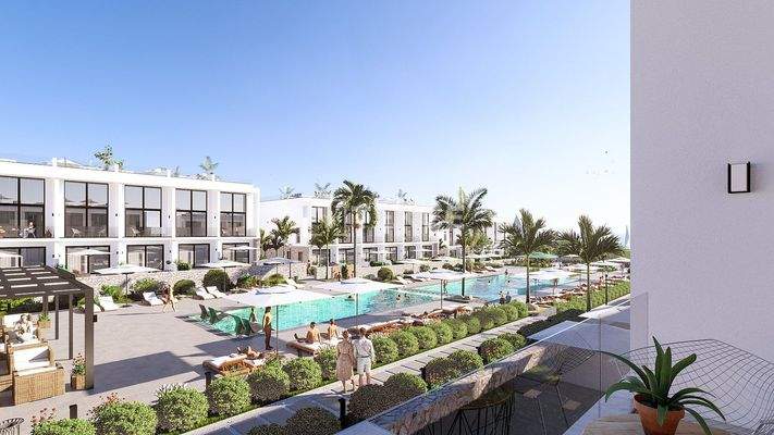 Mountain and Sea View Flats Close to the Sea in North Cyprus