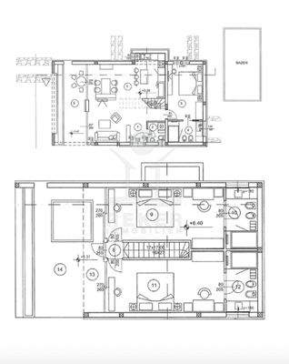 Grundriss der Wohnung S4 mit ca. 100 m Wohnfläche