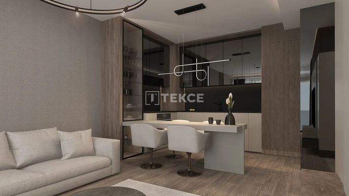 Chic Design 2-Bedroom Flats in a Project in Ankara
