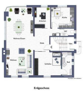 Grundriss nicht maßstabsgerecht