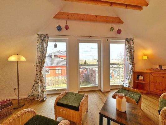 Esszimmer als Ruhelounge genutzt