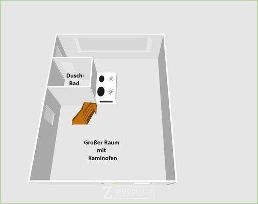 Anbau Obergeschoss - Achtung - KEIN Maßstab, dient nur zur Orientierung