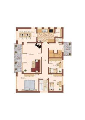 Skizze Grundriss Obergeschoss