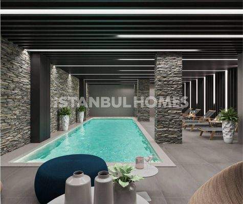 Elegant Flats in a Complex with Extensive Amenities in Uskudar