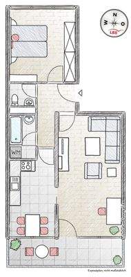 perfekt ausgerichtet