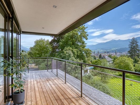 Terrasse Blick ins Grüne