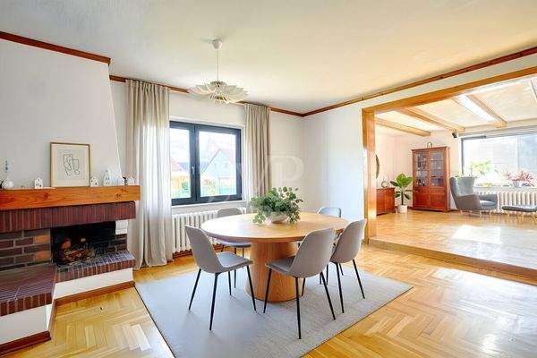 Kaminzimmer digital möbliert