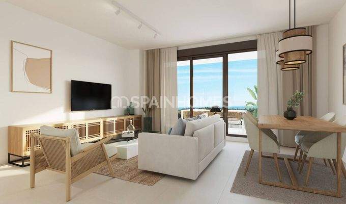 Flats in Hillside Location with Sea Views in Rincon de la Victoria