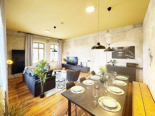 Wohnzimmer aus Essecke