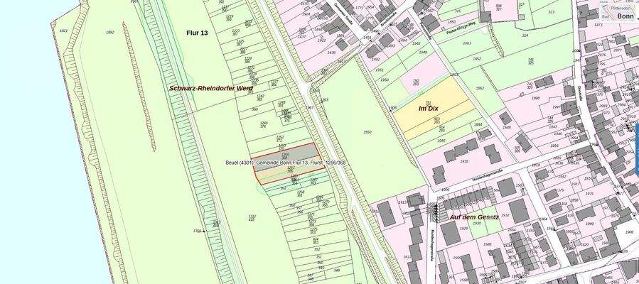 Lage des Grundstücks 2