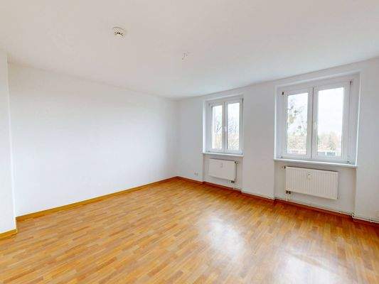 Ansicht I: Wohn- und Esszimmer