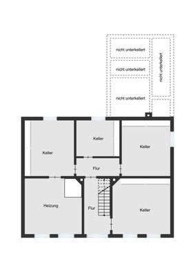 Rund 70 m² Kellerfläche