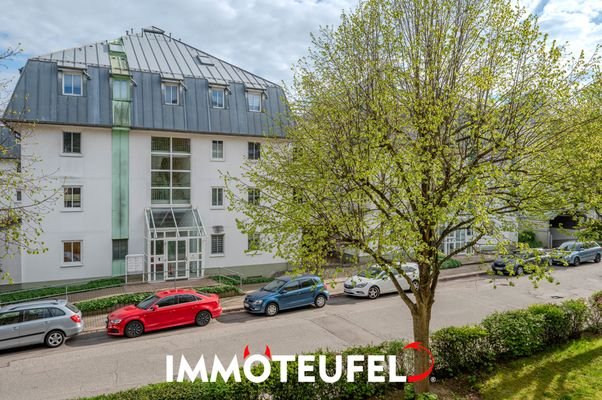 Blick vom Balkon