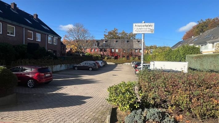 Zufahrt zum Stellplatz