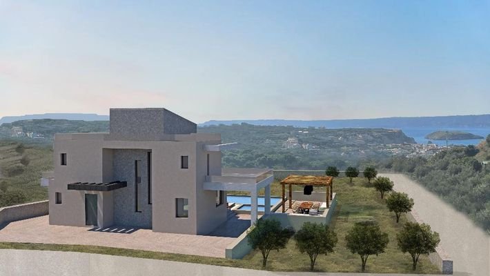 Kreta, Almyrida: Neubau! Exklusive Villa zu verkaufen