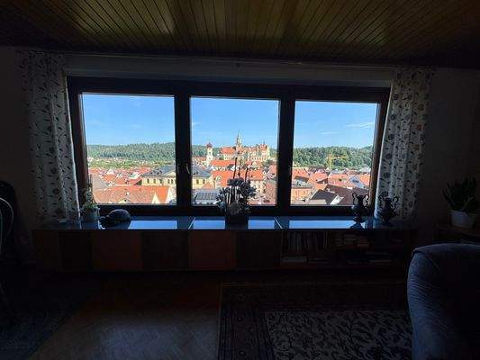 Blick aus dem Wohnzimmer