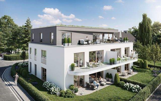 Außenvisualisierung, Gartenseite