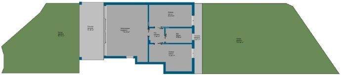 Grundriss mit Garten