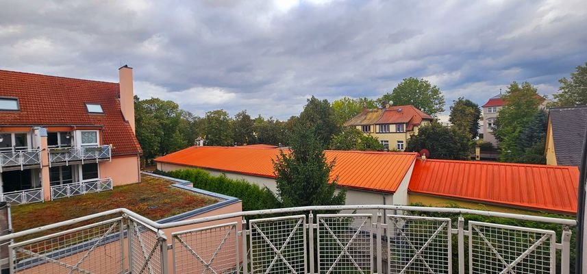 Blick über Wohnanlage