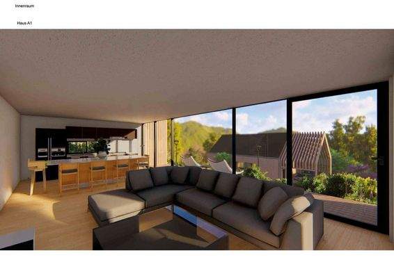 Wohnzimmer/Essbereich/Küche