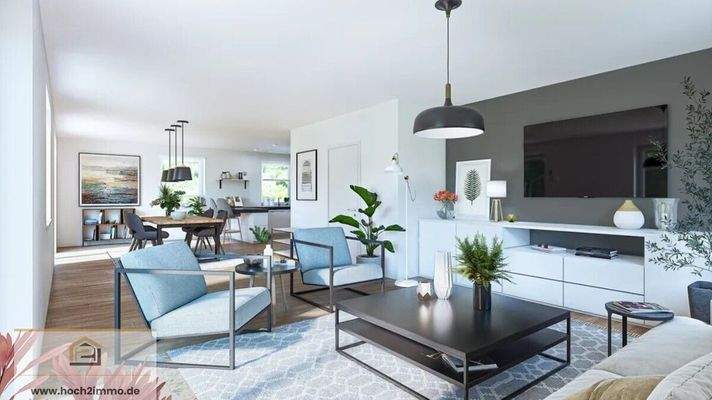 Einrichtungsbeispiel Wohnbereich