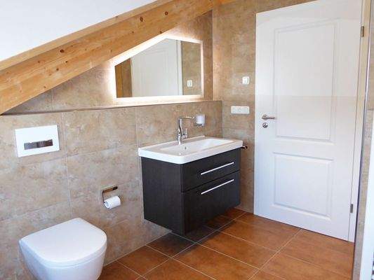 Gästebad mit Dusche ...