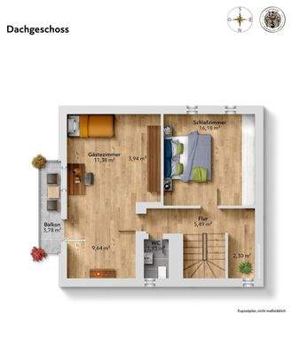 Grundriss Dachgeschoss