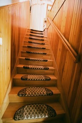 Treppe ins das Obergeschoss