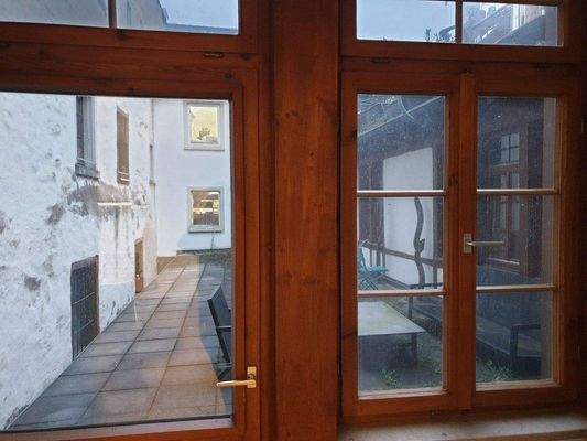 Blick auf Dachterrasse