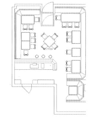 Grundriss Gastraum