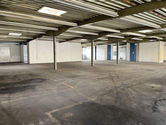 gut belichtete Lager- und Produktionsfläche