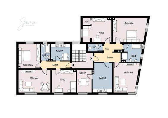 Grundriss 1. Obergeschoss