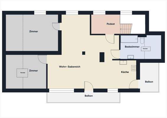 Grundriss ohne Maßstab 